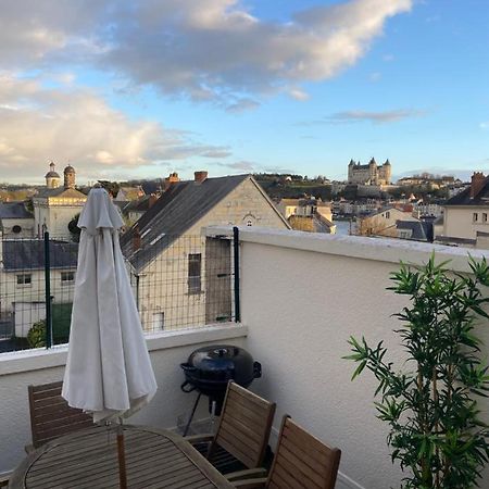 La Terrasse Saumuroise - Vue Chateau & Loire Exterior photo